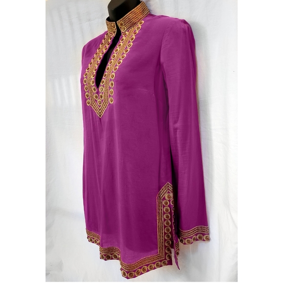Tory Burch cotton tunic top size 2 - Picture 3 of 7